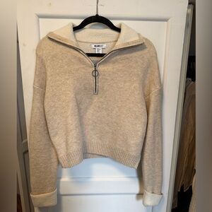 William Rast Teddy Inside Half-Zip Sweater
